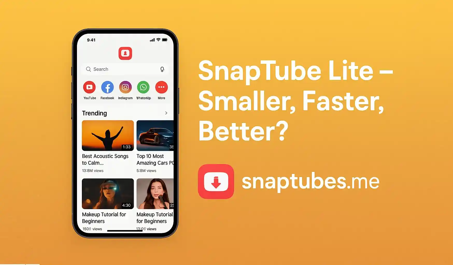 SnapTube Lite – Smaller, Faster, Better?