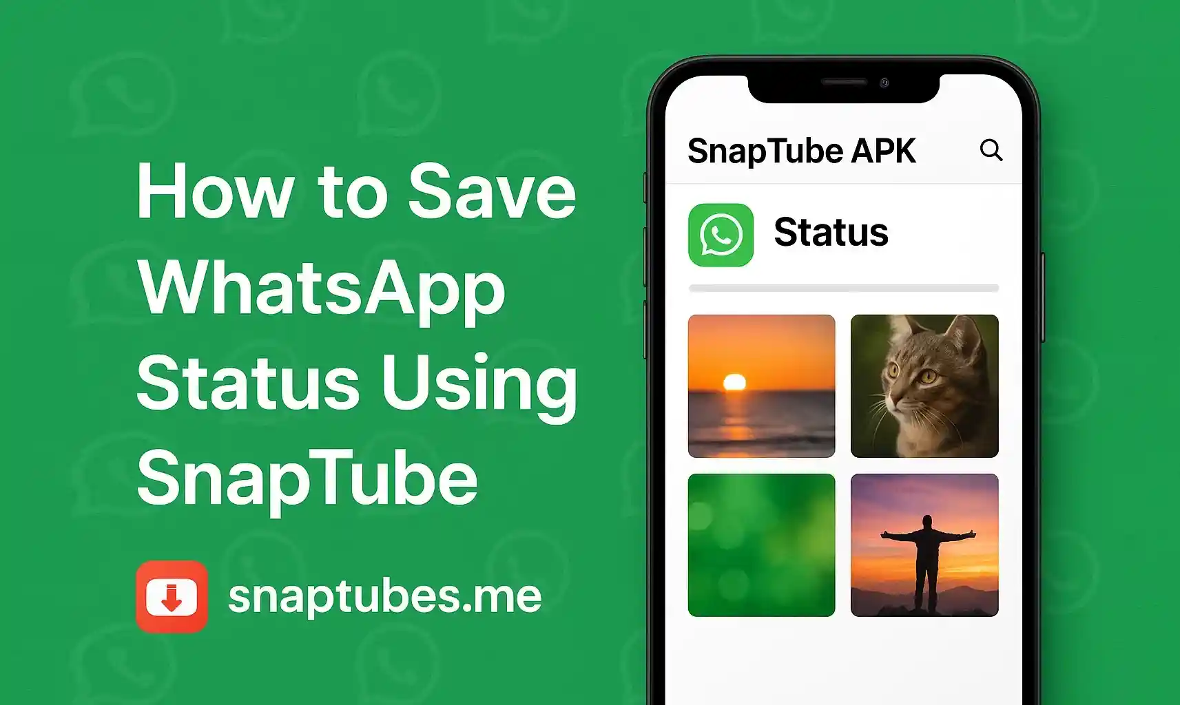 How to Save WhatsApp Status Using SnapTube