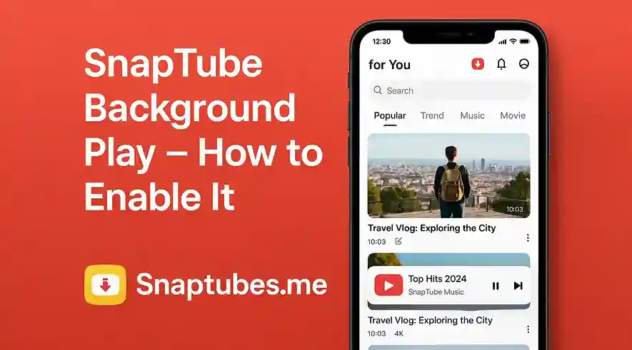 SnapTube Background Play – How to Enable It