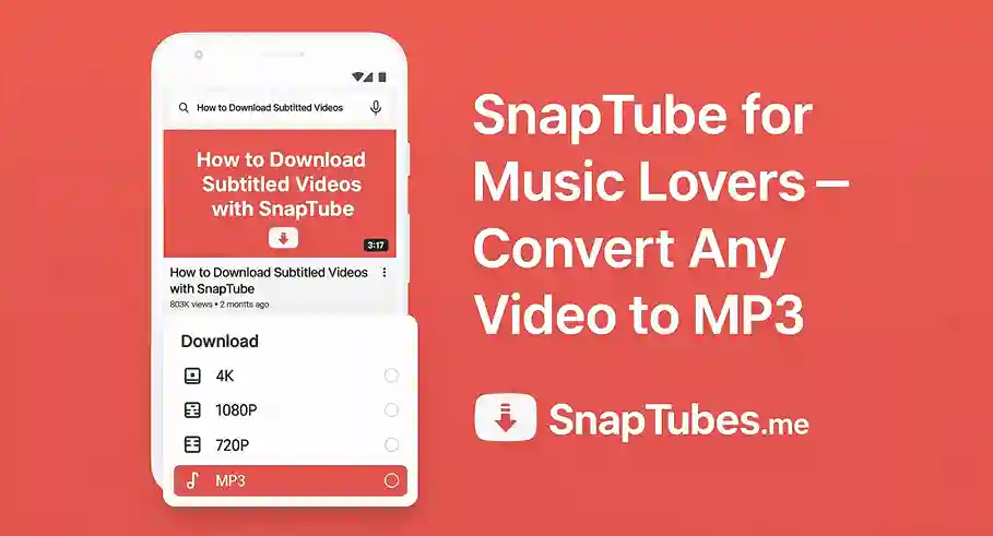 SnapTube for Music Lovers – Convert Any Video to MP3