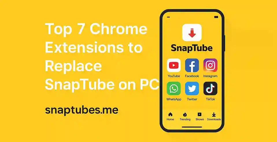 Top 7 Chrome Extensions to Replace SnapTube on PC